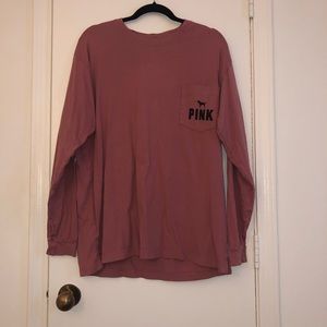 Long sleeve pink shirt